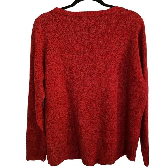 Karen Scott Plus Sequined Festive Snowflake Snowman Sweater Holiday Size 0X - Picture 3 of 7